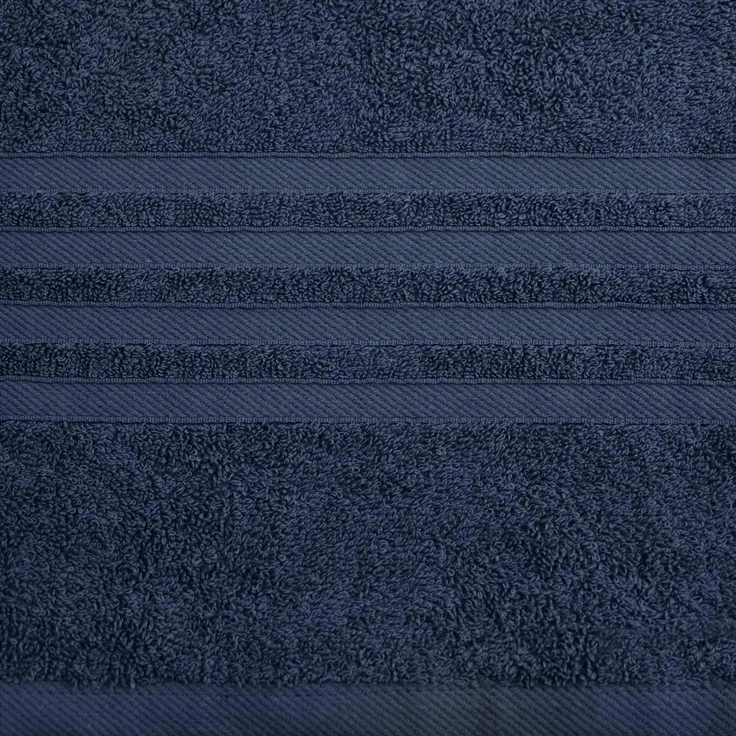 Ensemble de serviettes de bain Wealuxe 12 pièces - 100 % coton, bleu marine