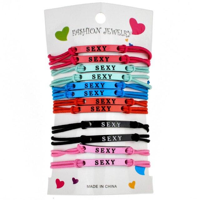 Ensemble de 12 Bracelets en Corde Charmants Ajustables Faits Main