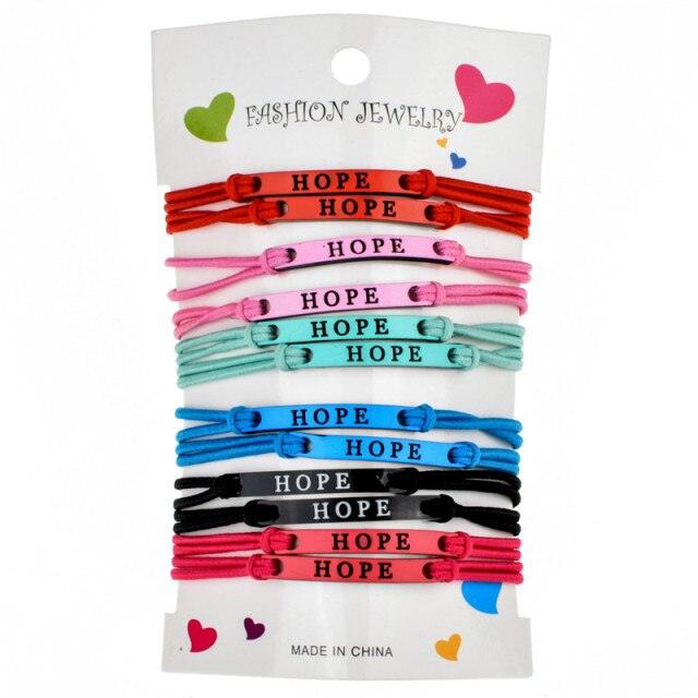 Ensemble de 12 Bracelets en Corde Charmants Ajustables Faits Main