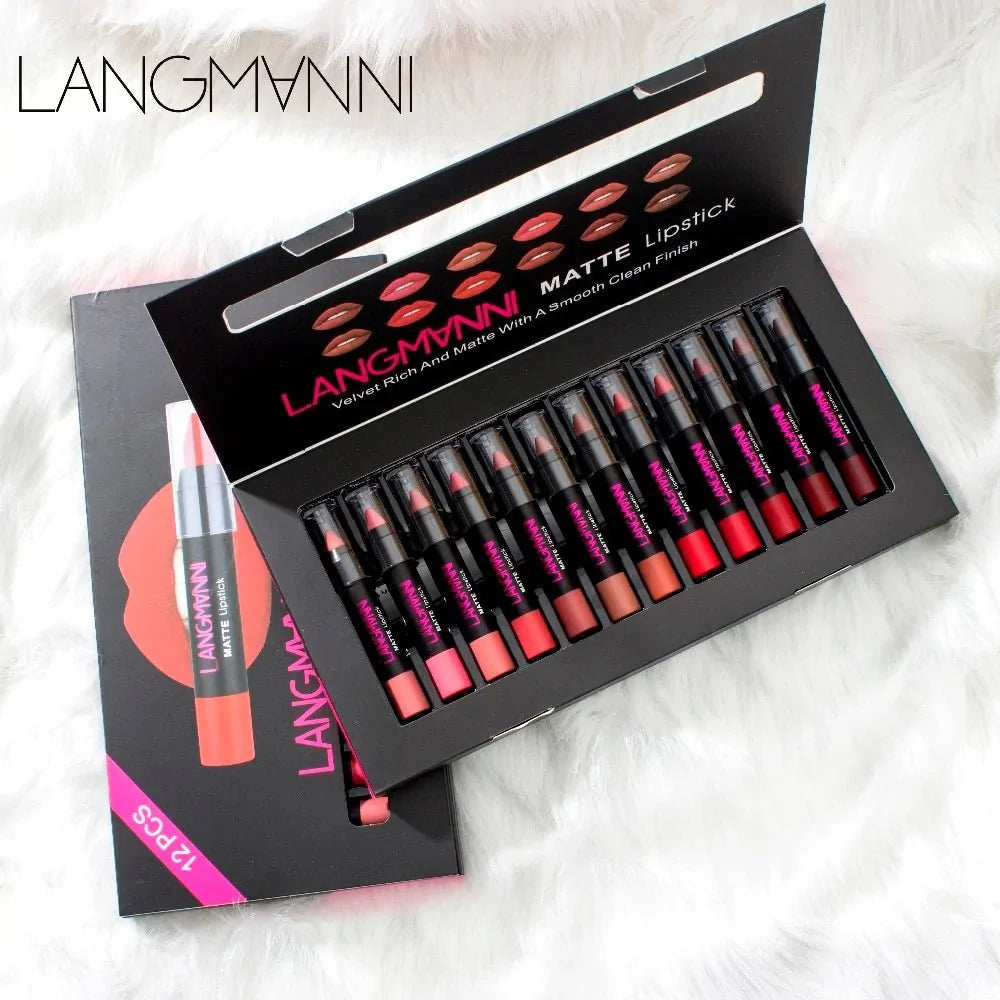 Juego de Labiales de Lujo de 12 Piezas