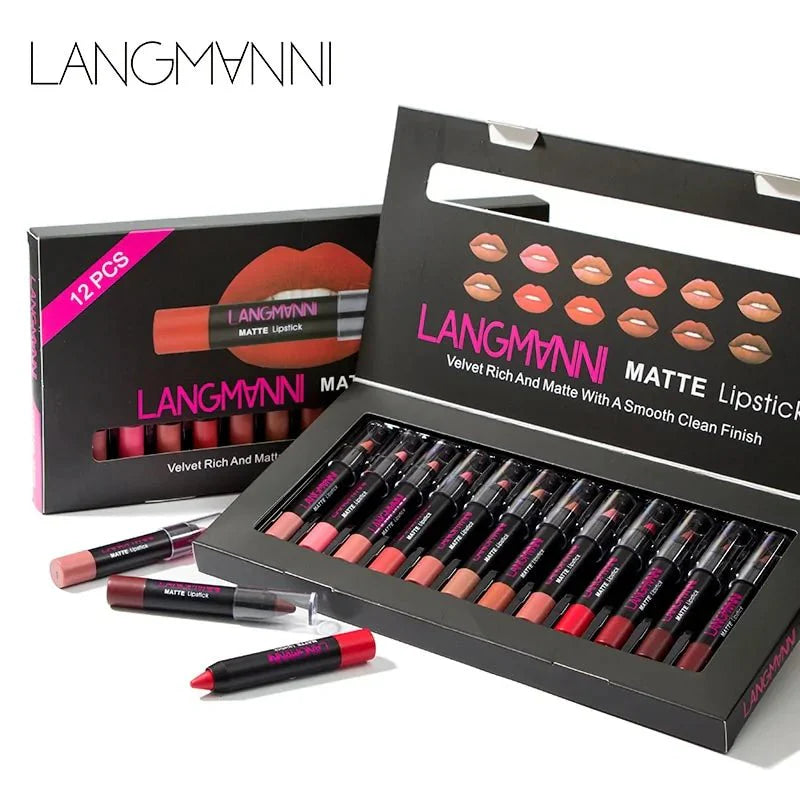 Juego de Labiales de Lujo de 12 Piezas