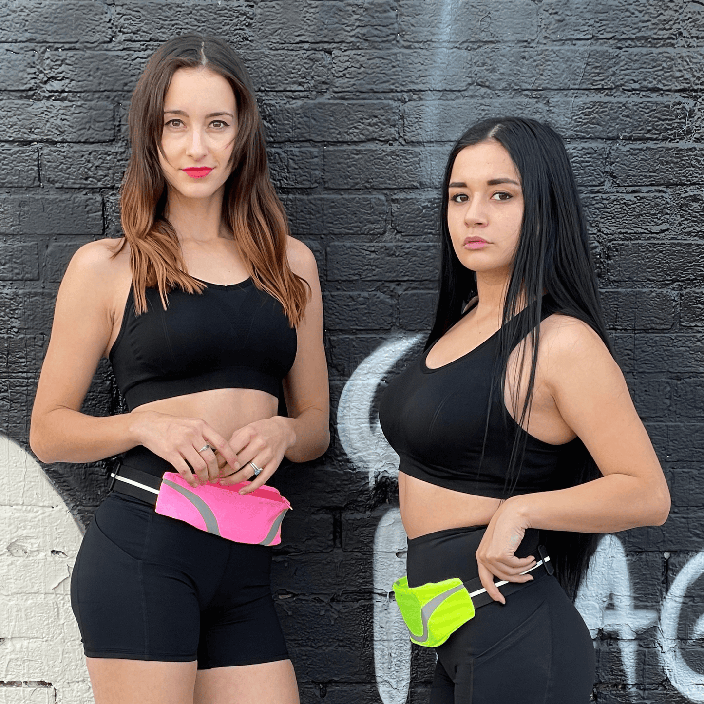 Water-Resistant Sport Waist Pack with Reflective Strip