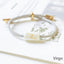 Bracelet de charme des 12 signes du zodiaque - Bijoux en corde faits à la main ajustables