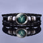 Bracelet en Cuir avec Charms des Signes du Zodiaque - Bangle Multicouche pour Hommes et Femmes