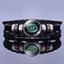 Bracelet en Cuir avec Charms des Signes du Zodiaque - Bangle Multicouche pour Hommes et Femmes