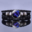 Bracelet en Cuir avec Charms des Signes du Zodiaque - Bangle Multicouche pour Hommes et Femmes