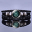 Bracelet en Cuir avec Charms des Signes du Zodiaque - Bangle Multicouche pour Hommes et Femmes