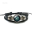 Bracelet en Cuir avec Charms des Signes du Zodiaque - Bangle Multicouche pour Hommes et Femmes