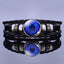Bracelet en Cuir avec Charms des Signes du Zodiaque - Bangle Multicouche pour Hommes et Femmes