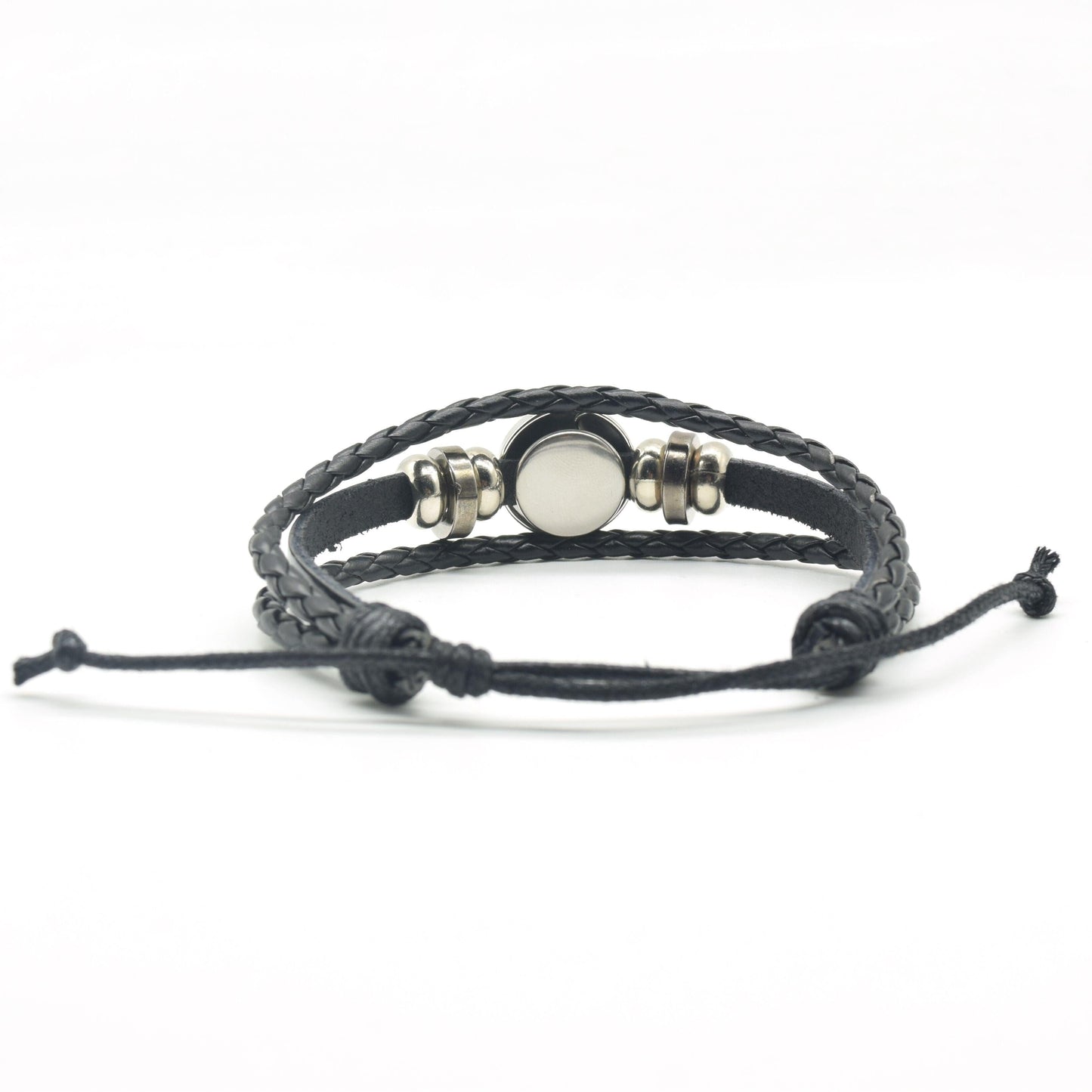 Bracelet en Cuir avec Charms des Signes du Zodiaque - Bangle Multicouche pour Hommes et Femmes