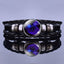 Bracelet en Cuir avec Charms des Signes du Zodiaque - Bangle Multicouche pour Hommes et Femmes