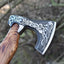 Artisan Crafted High Carbon Steel Etched Functional Axe - Korvel