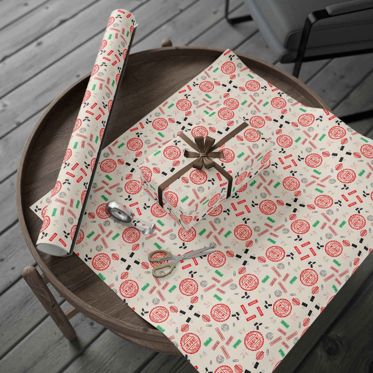 Papier Cadeau Red Tape – Papier Cadeau Parodique Politique