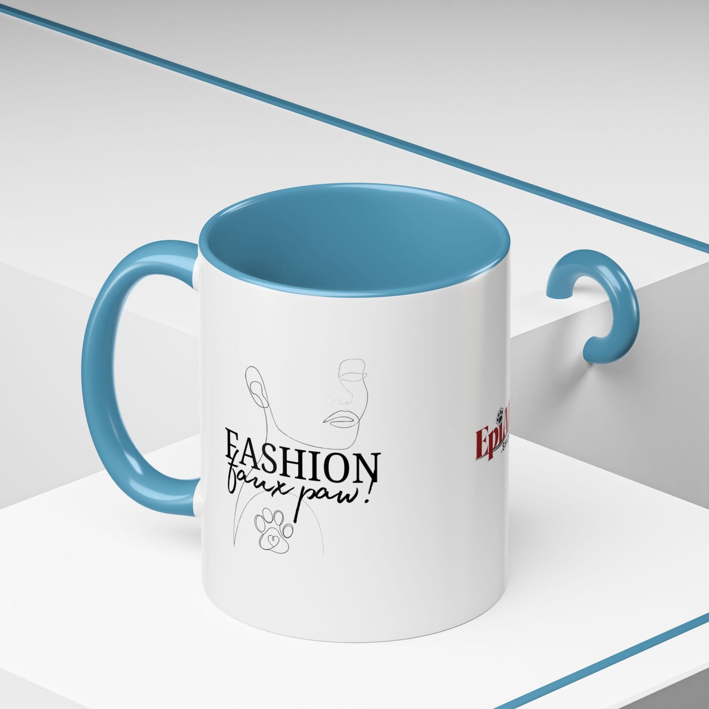 Stylish Faux Paw Accent Coffee Mug - Perfect for Your Brew (11oz & 15oz) - Korvel
