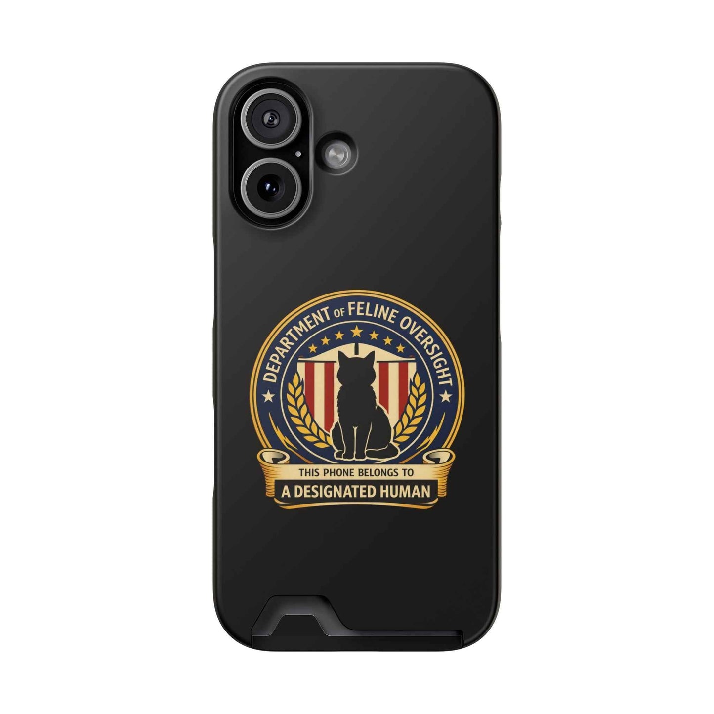 Department of Feline Oversight MagSafe iPhone Case - Designated Human Edition