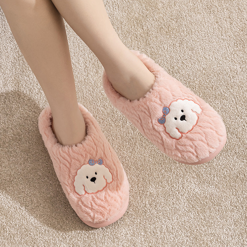 Couple Cotton Slippers - Plush Indoor Comfort