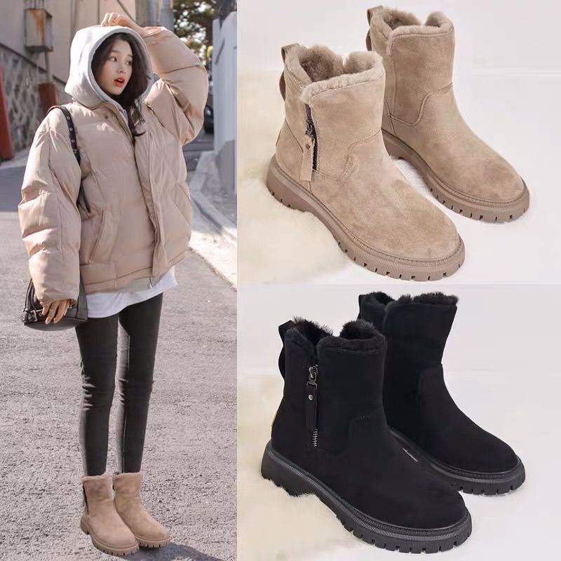 Bottes de neige pour femmes doublées en polaire - Élégantes et confortables
