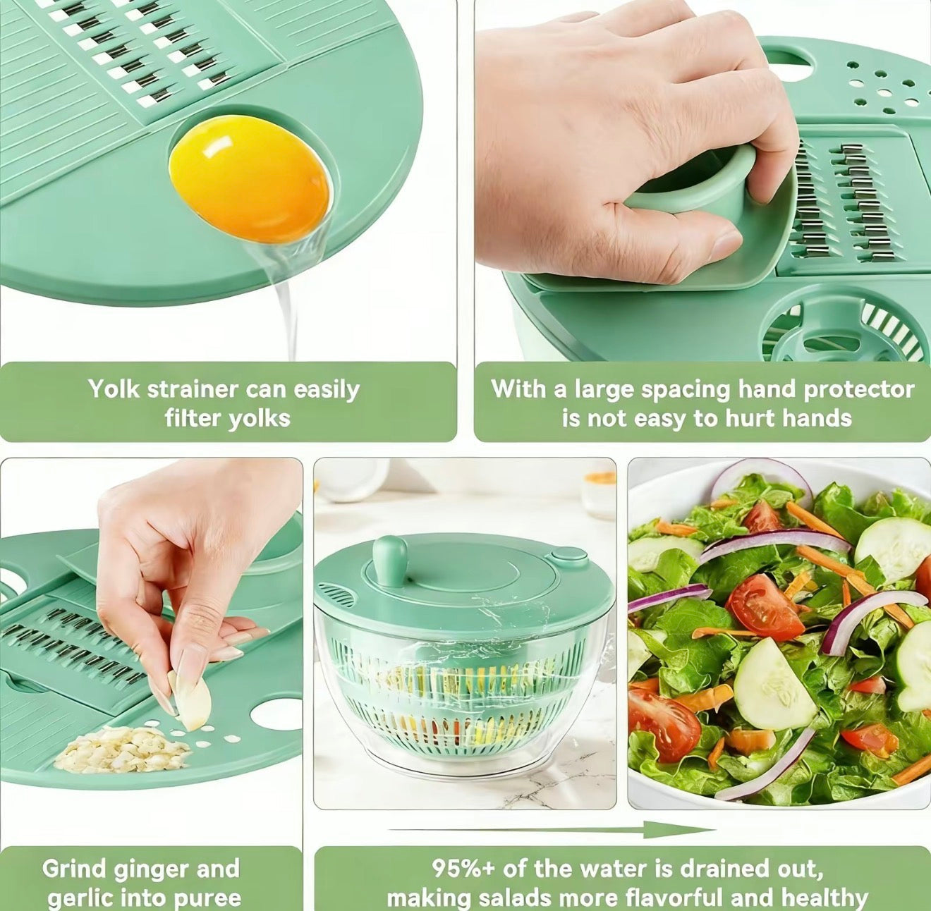 Juego de Preparación de Cocina FreshSpin - Solución Todo en Uno