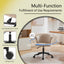 Home Office Chair, Velvet Fabric Swivel Flower Shape Computer Desk Chair for Home Office or Bedroom - Korvel