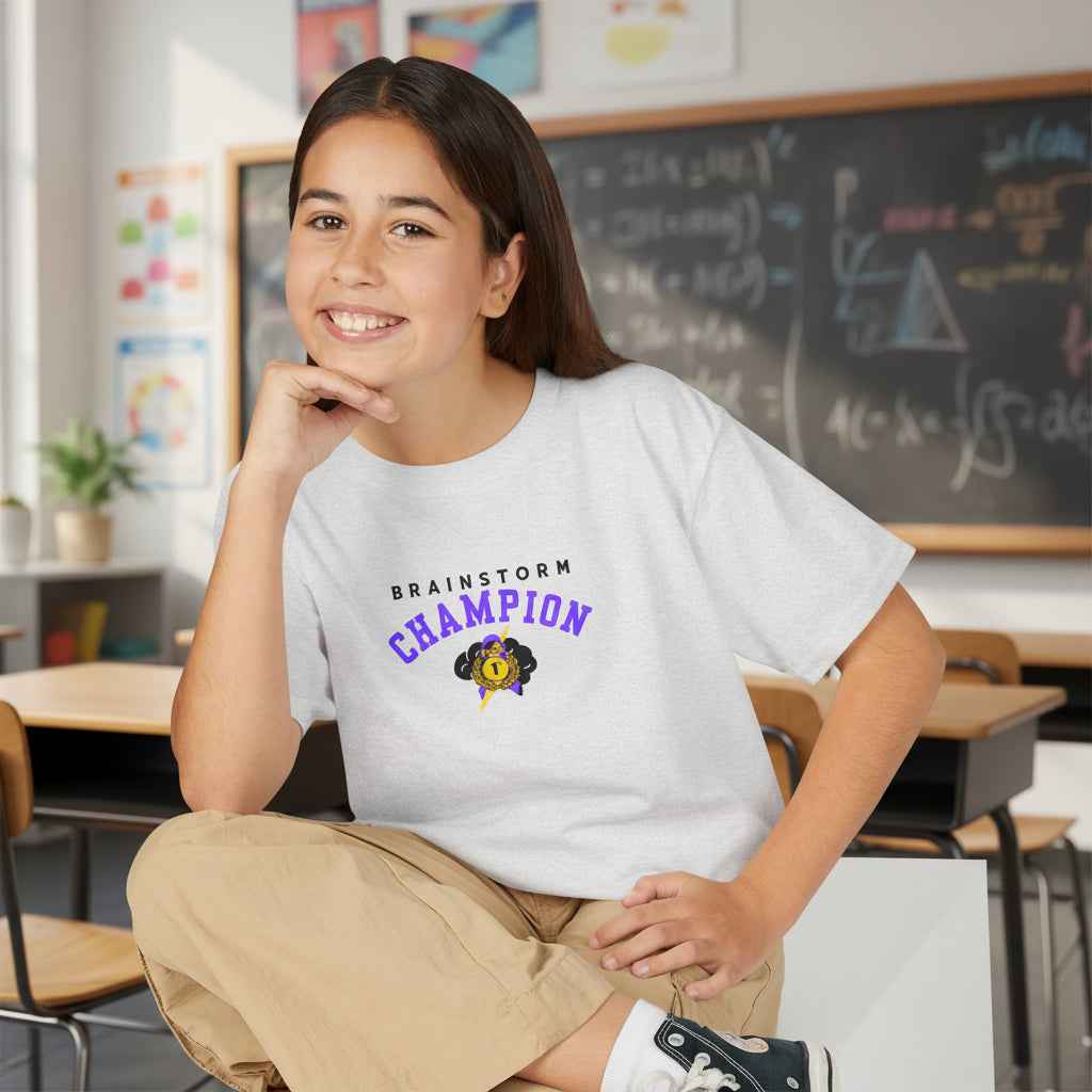 Brainstorm Champion Youth Tee – Neurostrong Kids Edition