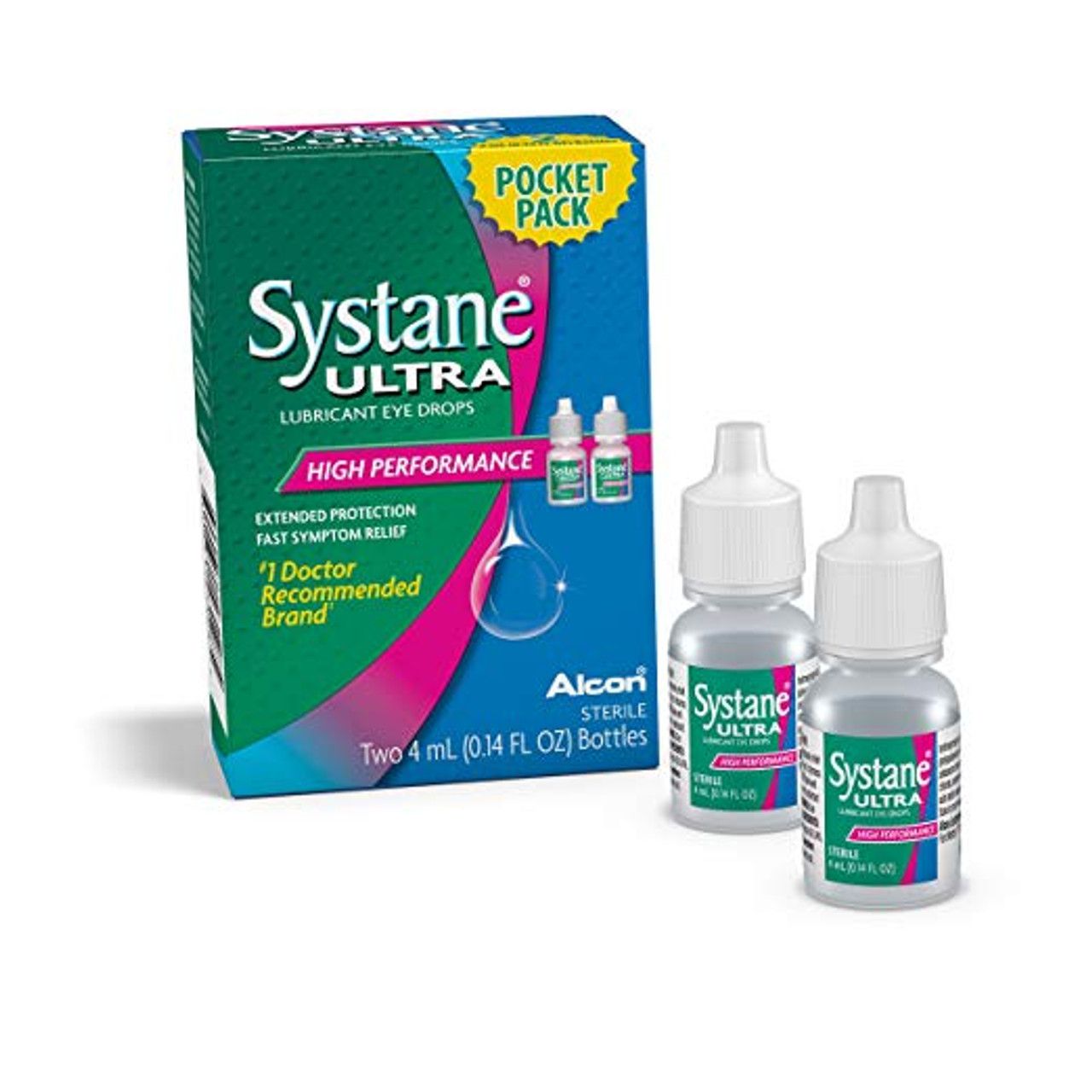 Gotas para los ojos Systane Ultra - Paquete de bolsillo de alto rendimiento