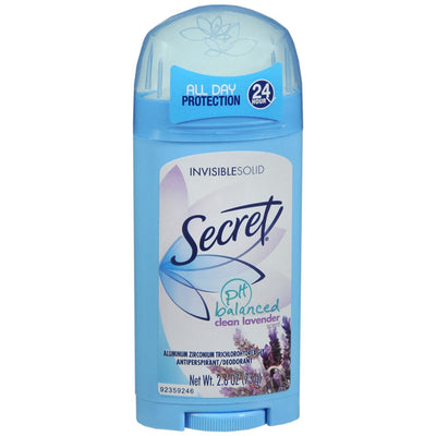 Secret Invisible Solid Antiperspirant Deodorant - Clean Lavender