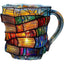 Painted Book Mug - Unique 3D Design for Coffee Lovers
