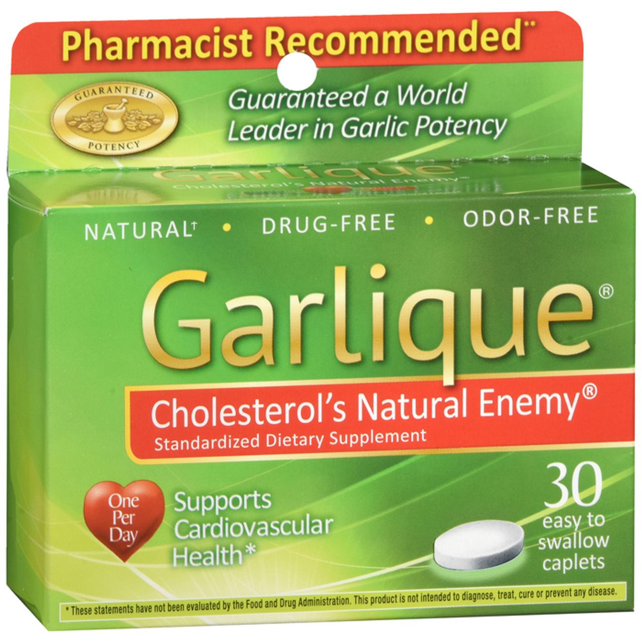 Garlique® Formule de Santé de la Pression Artérielle – Ail Sans Odeur (60 Comprimés)