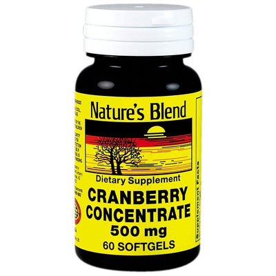 Concentrado de Arándano de Nature's Blend 500 Mg Cápsulas Blandas
