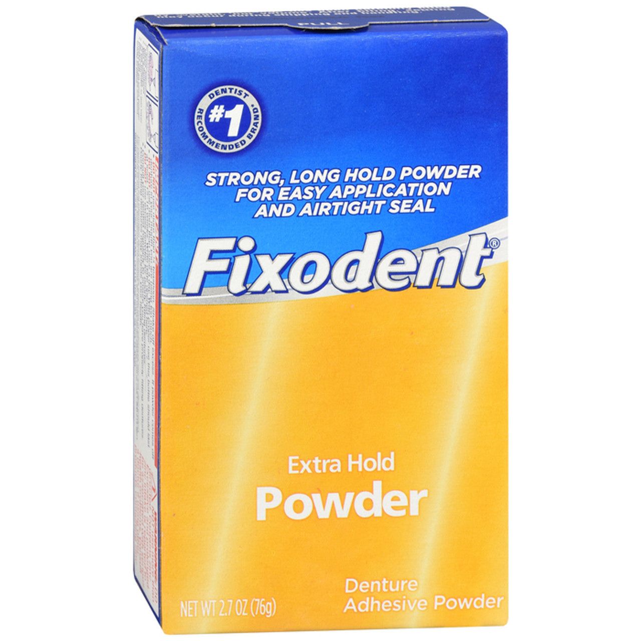 Fixodent Denture Adhesive Powder, Extra Hold, 2.7 Oz