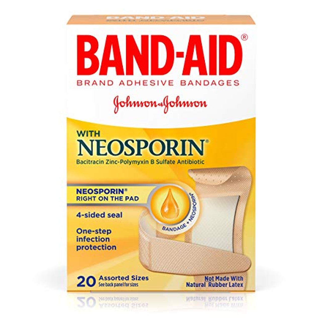 Band-Aid Brand Defensa contra Infecciones con Neosporin – 20 Unidades
