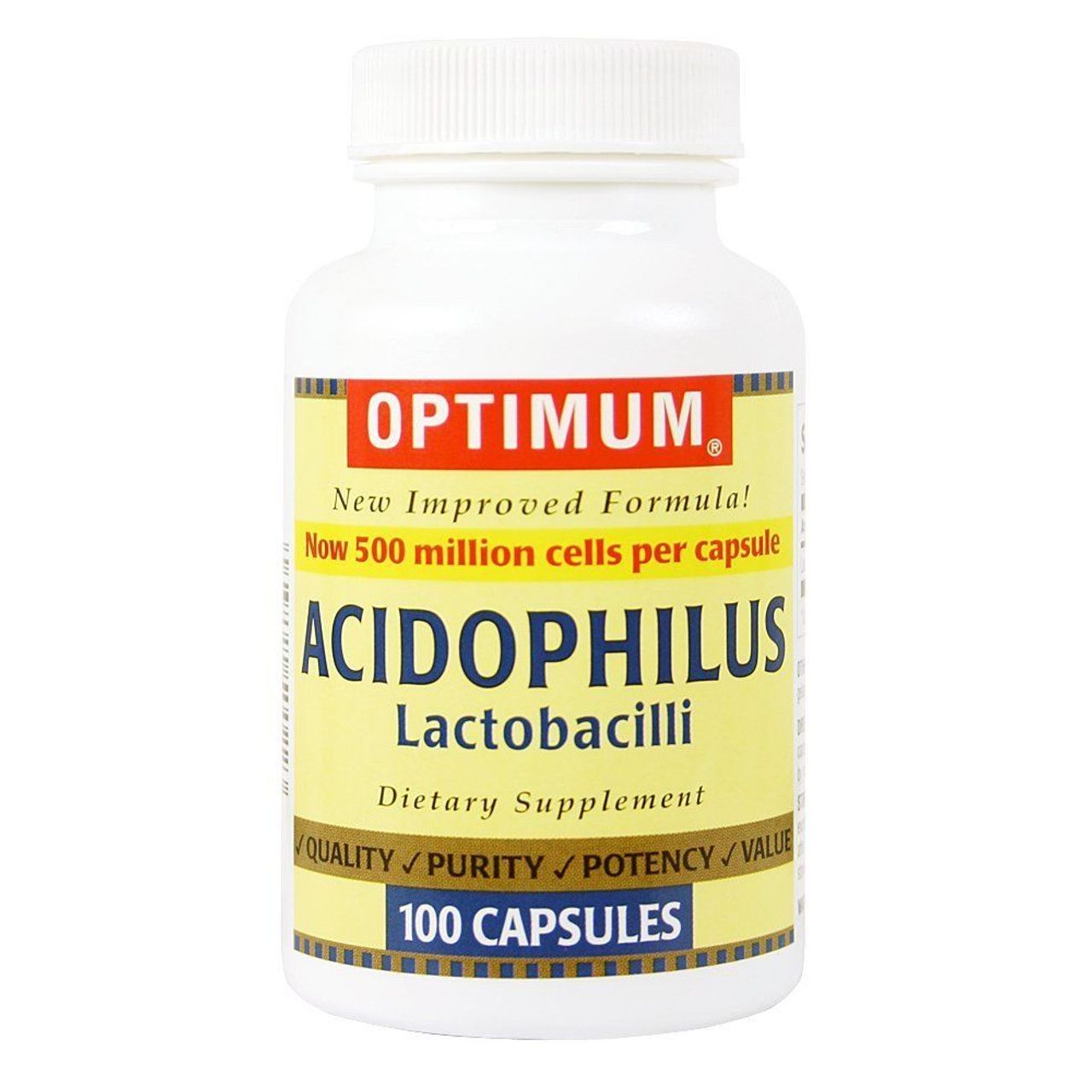 Capsules de Lactobacilles Acidophilus Optimum