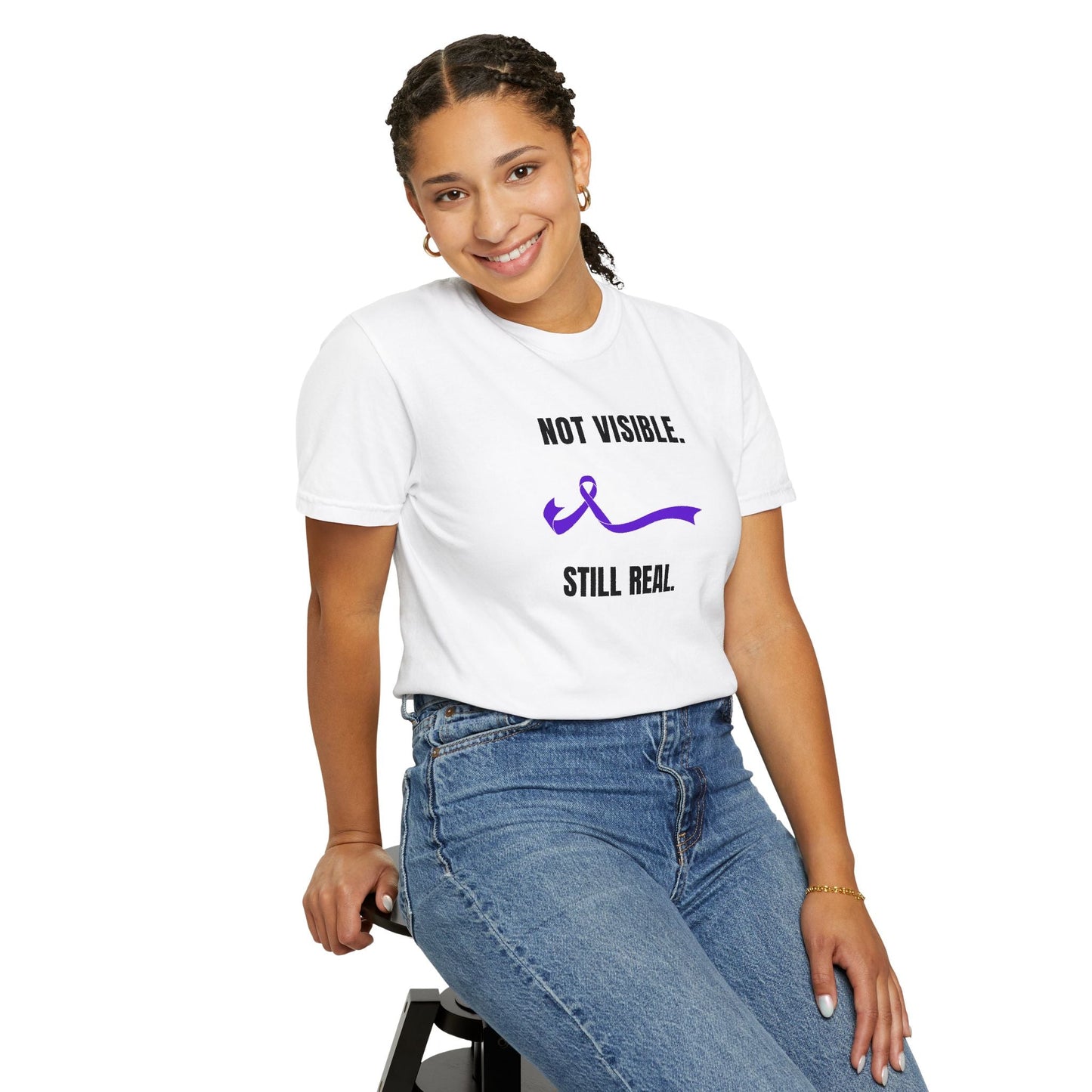 Not Visible. Still Real. T-Shirt - Epilepsy Awareness