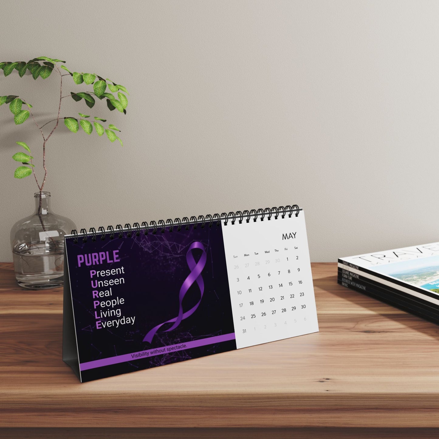 Ce que les lettres contiennent – Calendrier de bureau de sensibilisation à l'épilepsie 2026