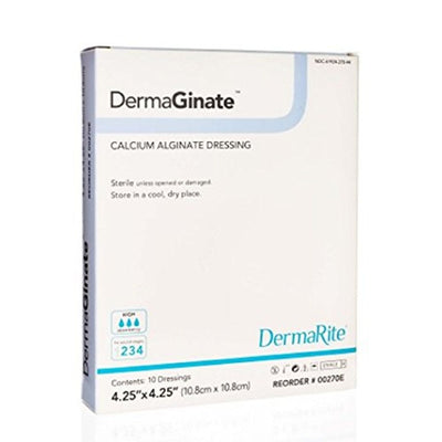 DermaRite DermaGinate Calcium Alginate Dressing 4.25" x 4.25"