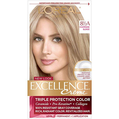 Excellence L'Oreal Paris Triple Protection Hair Color, 8.5A Champagne Blonde