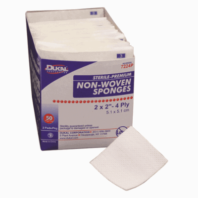 Dukal Corp 4 PLY 2X2 Sterile Gauze Sponge - Pack of 50