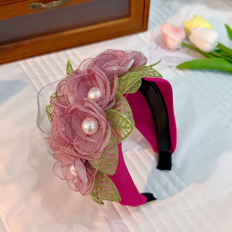 Fashionable handmade flower headbands - Korvel