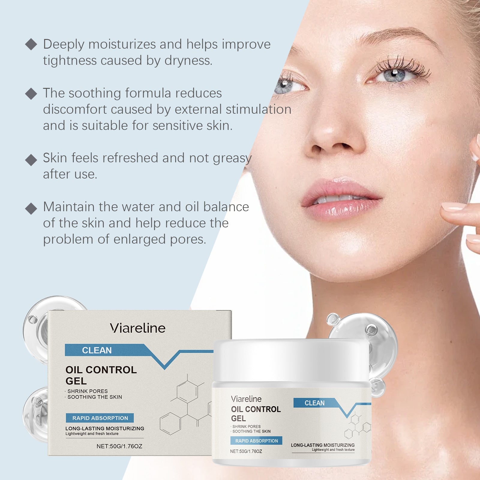Oil Control Soothing Moisturizing Gel - Korvel