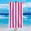 Personalized Striped Microfiber Beach Towel
