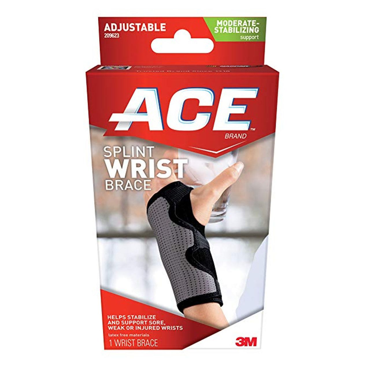 Attelle de poignet réversible Ace Splint - Taille unique ajustable