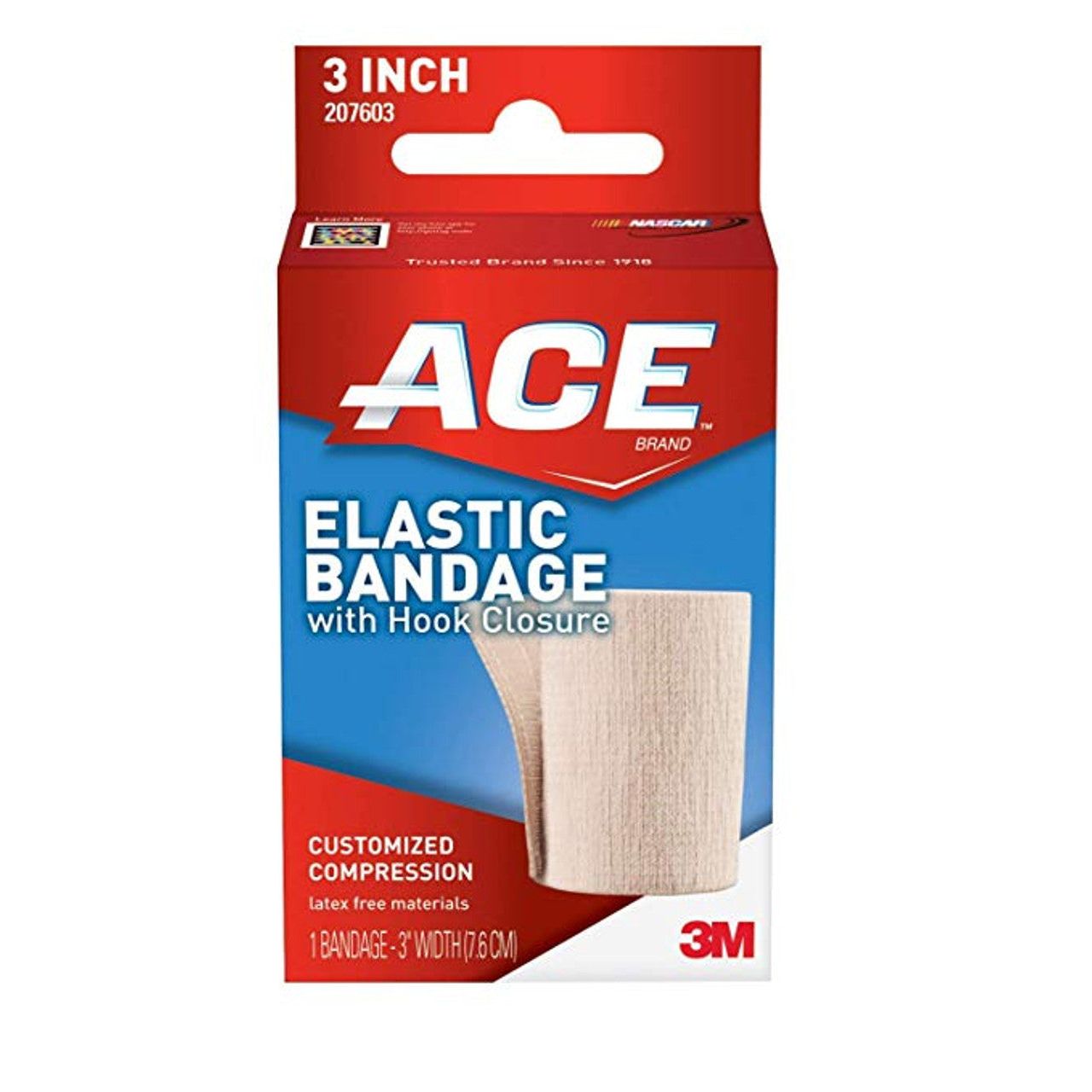 ACE Elastic Bandage with Hook Closure - 3 Inch Width