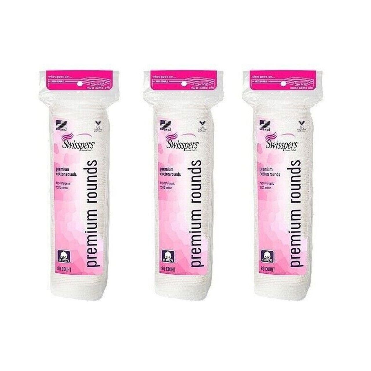 Coton Ronds Premium Hypoallergéniques Swisspers