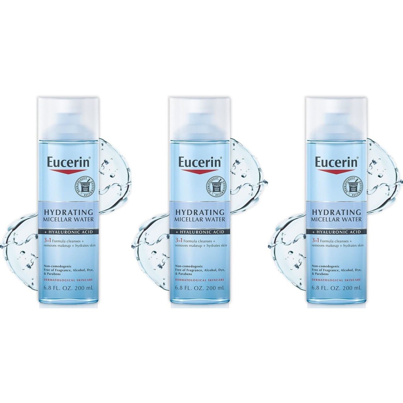 Eucerin Hydrating Micellar Water with Hyaluronic Acid, 6.8 Fl Oz
