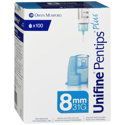 Unifine Pentips Plus 8mm x 31g - 100 Count