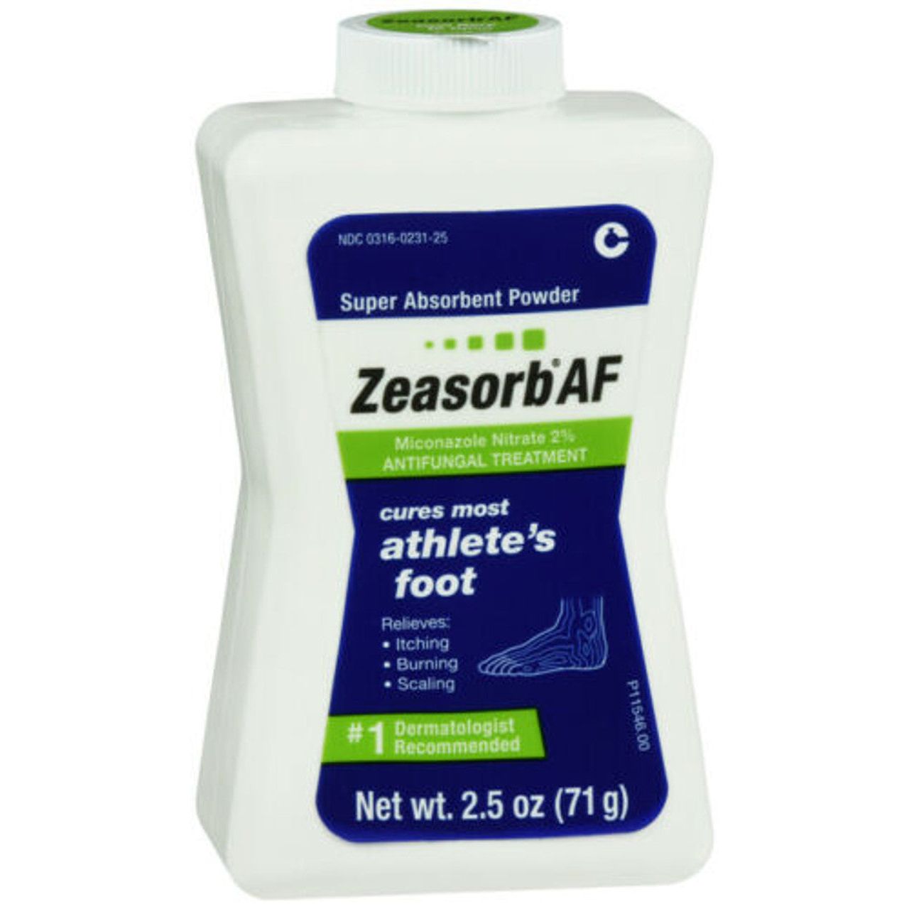 Polvo Tratamiento Antifúngico Zeasorb-AF, 2.5 oz