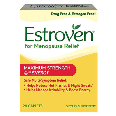 Estroven Caplets for Menopause Relief + Stress Support - 28 ct