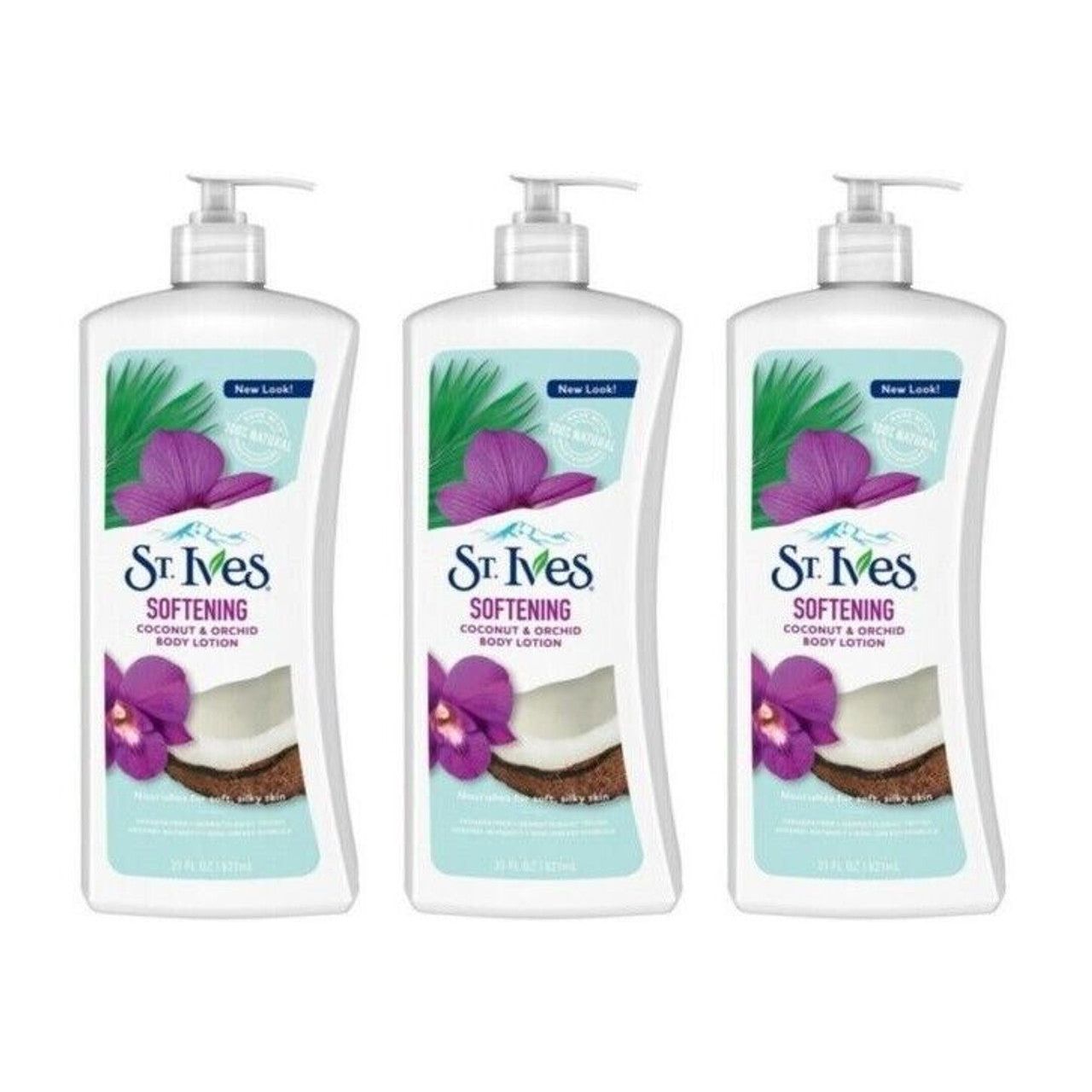 Loción Suavizante para Manos y Cuerpo St. Ives Coco y Orquídea, 21 Oz