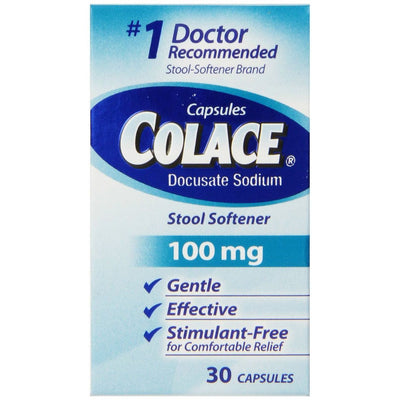 Capsules émollientes Colace à force régulière, 100 mg