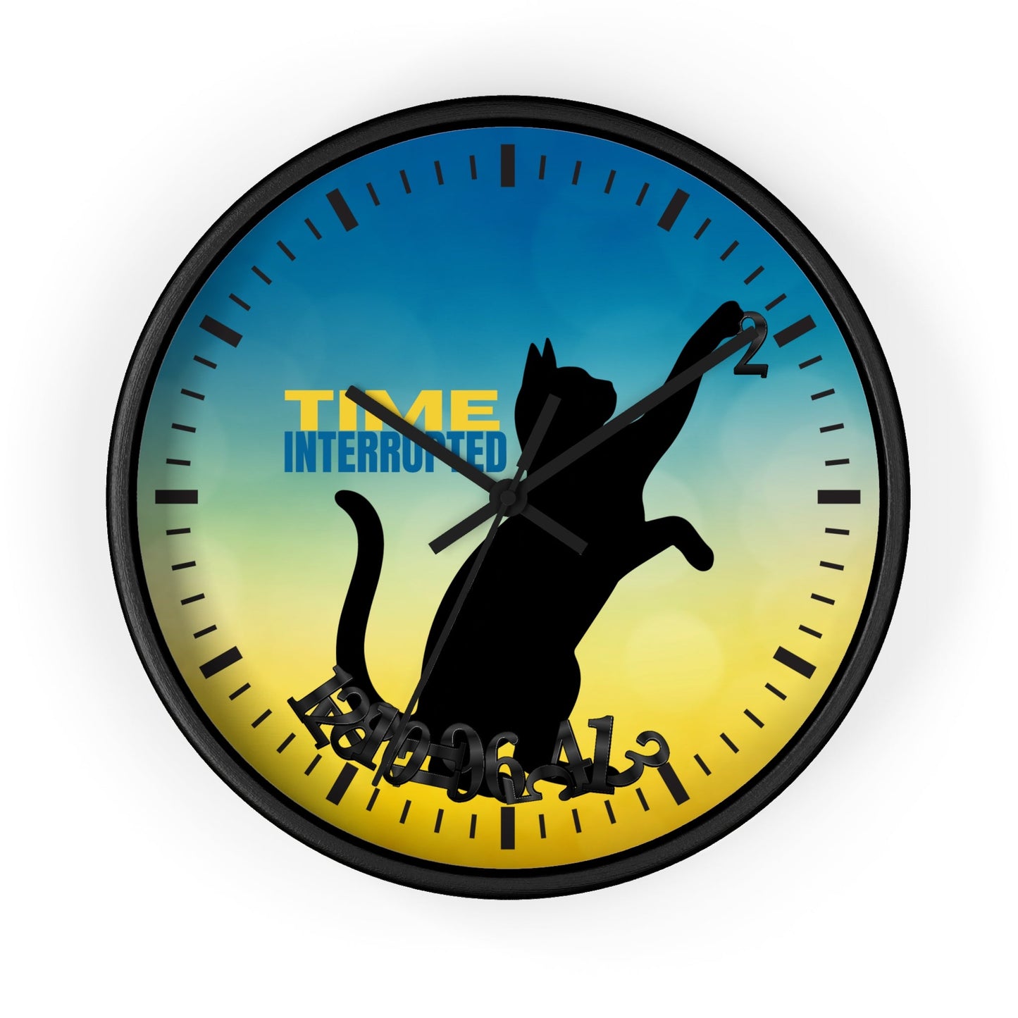 Reloj de Pared Gato Interrumpido
